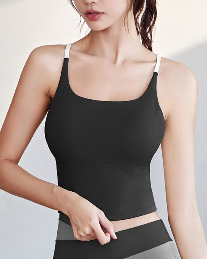 High Elastic Comfort Sports Vest with Bust Pad