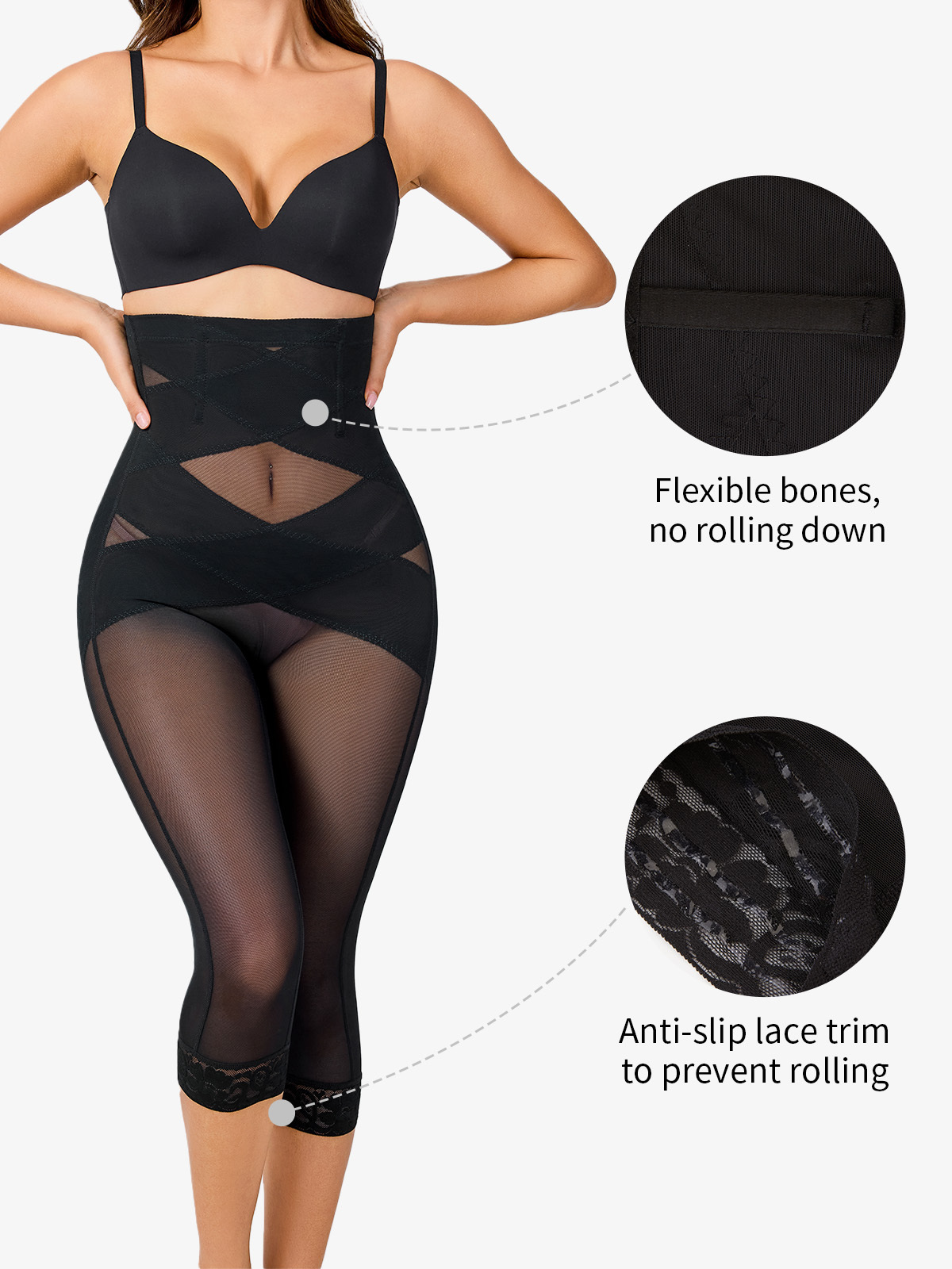 Chiccurve Air Mesh Thigh Slimmer Pants