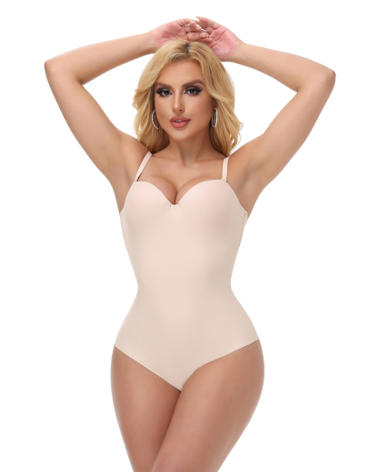 Underwire Thong Bodysuit With Bra