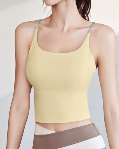 High Elastic Comfort Sports Vest with Bust Pad