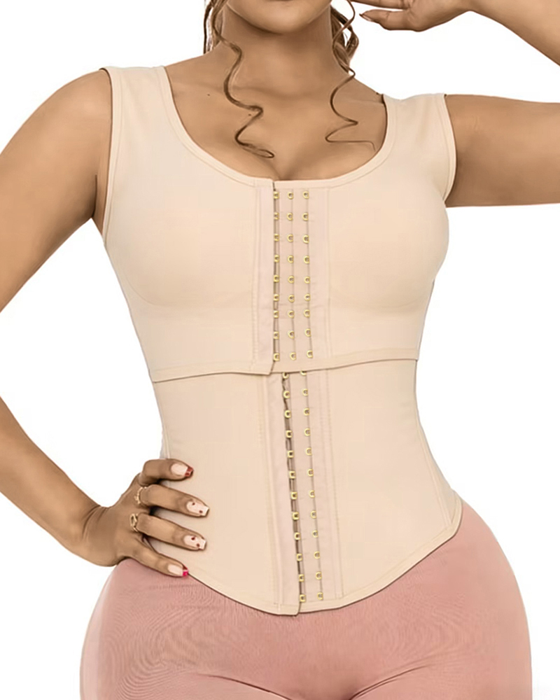 High Compression Corset Tank Top Built-in Bra Waist Trainer