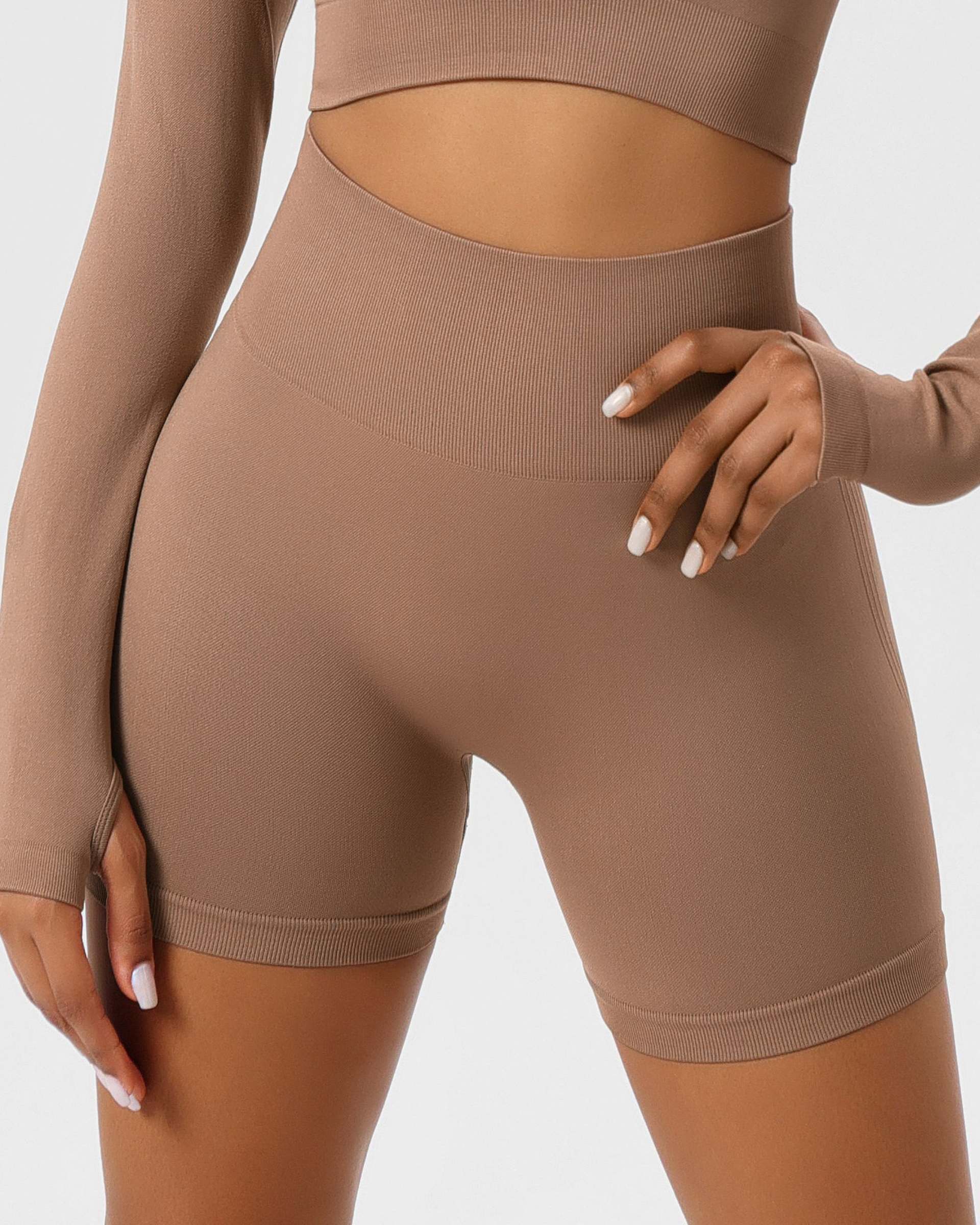 High Waist Seamless Shorts