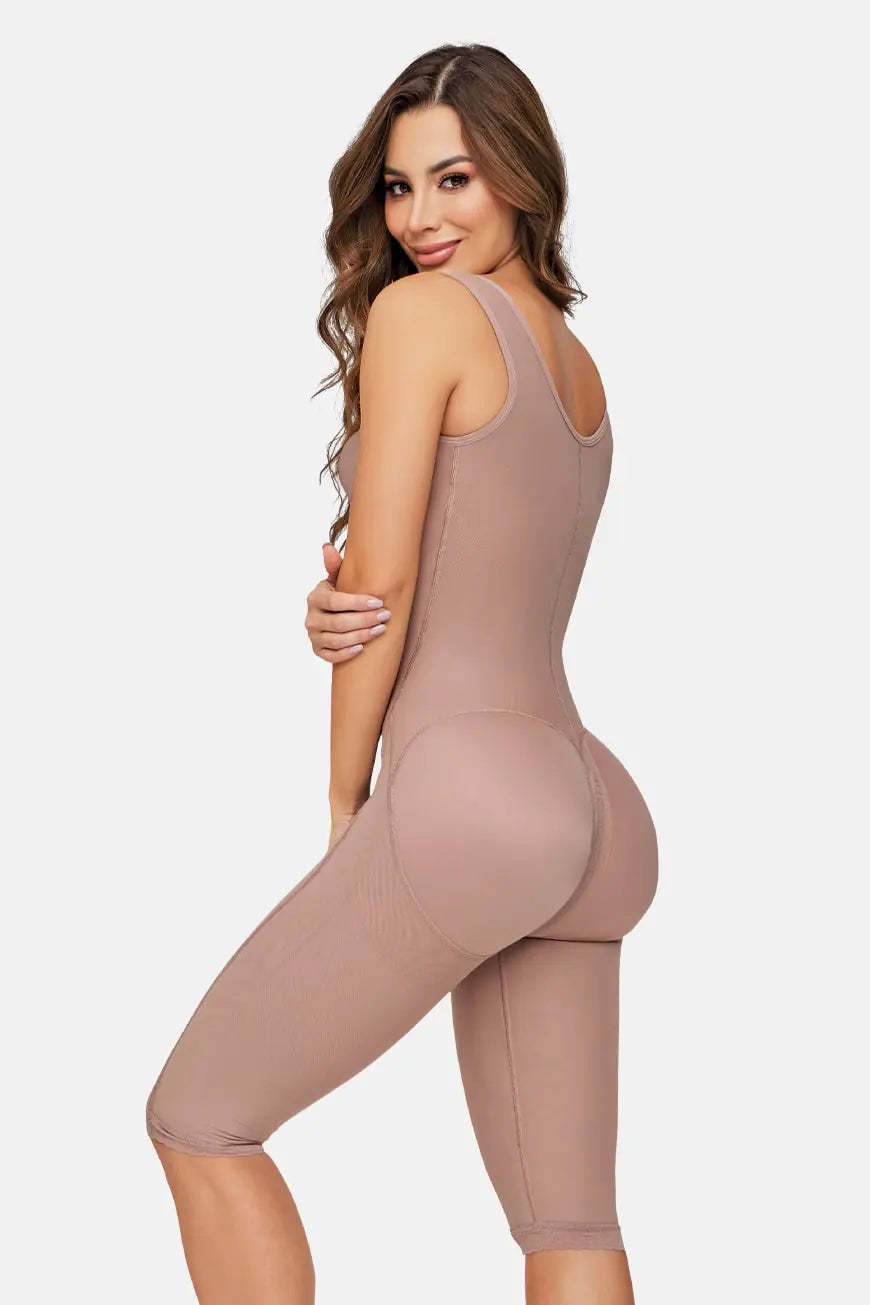 Double Compression Tummy Control Shapewear Faja With Bra