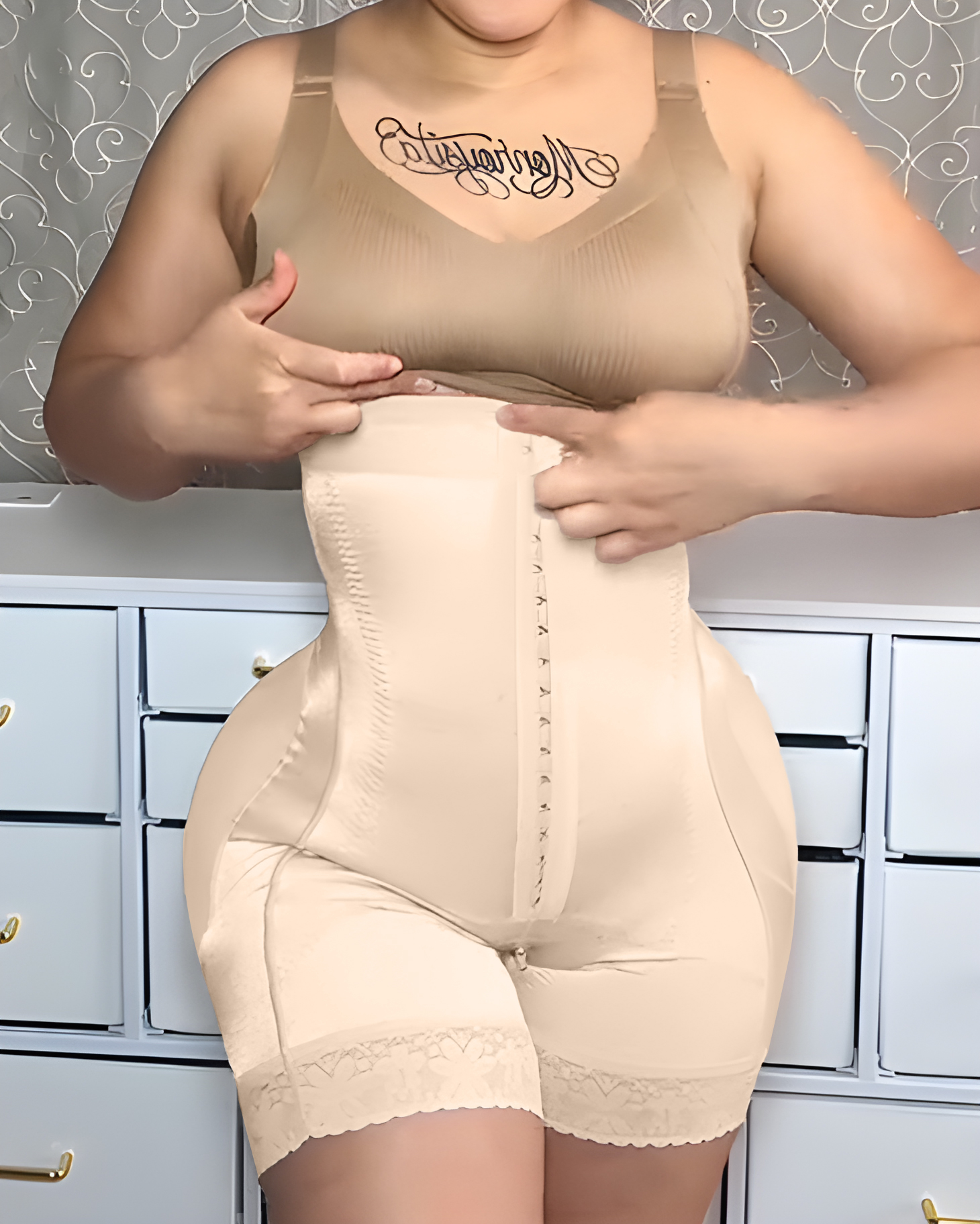 Detachable Strap Hook and Eye Shapewear