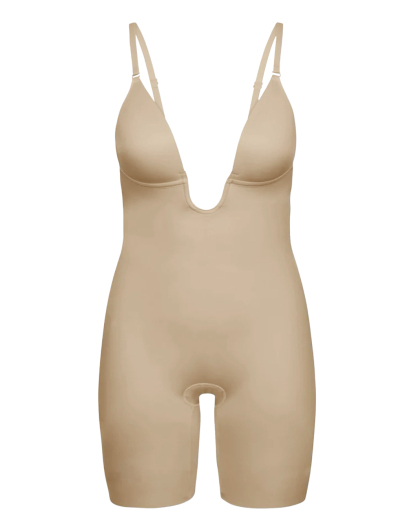 Deep V Neck Low Back Full Body Shaper