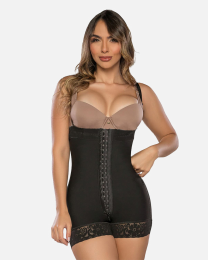 Invisible Open Bust Crotch Zipper Tummy Control Shapewear