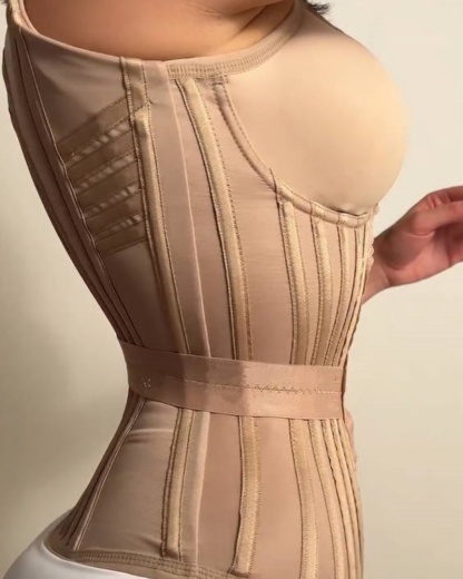 Fajas Colombianas Trimmed Underwire Corset Tummy Control Waist Trainer