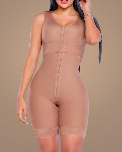 SMI7121 Tummy Control Hook And Eye Closure Adjustable Breast Support Fulll Bodyshaper