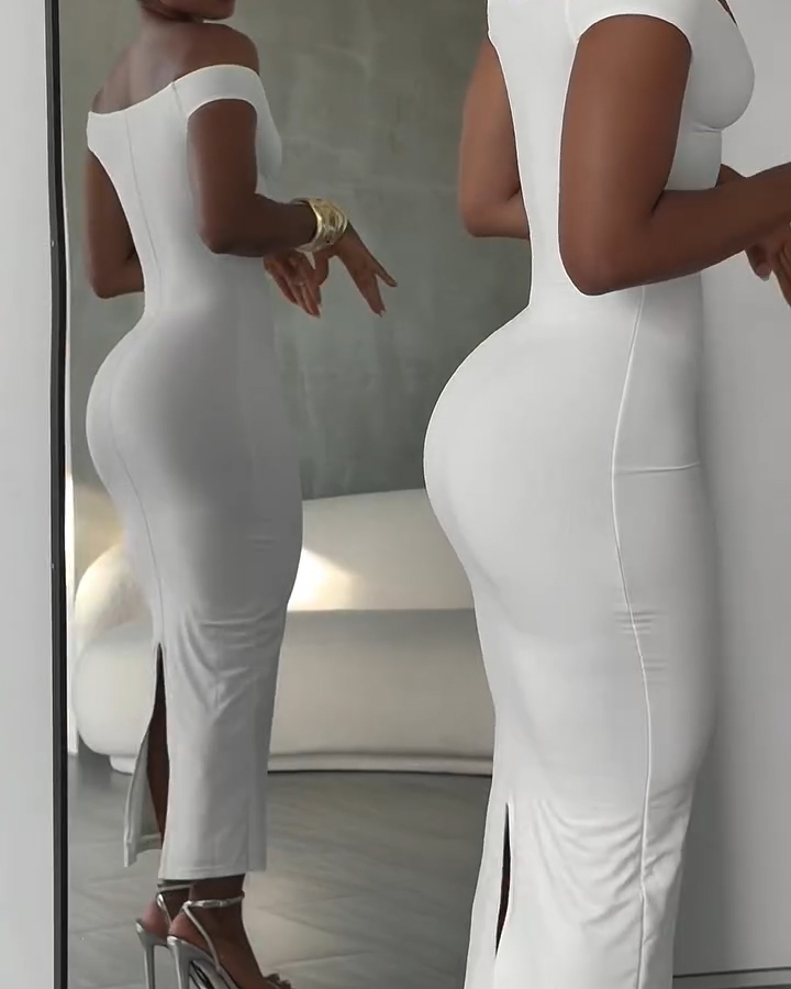 Off-shoulder Bodycon Dress