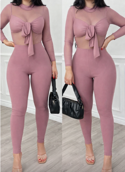 Black Halter Cutout Jumpsuit