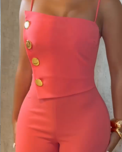 Slim-Fit Jumpsuit With Suspenders (Pre-Sale)