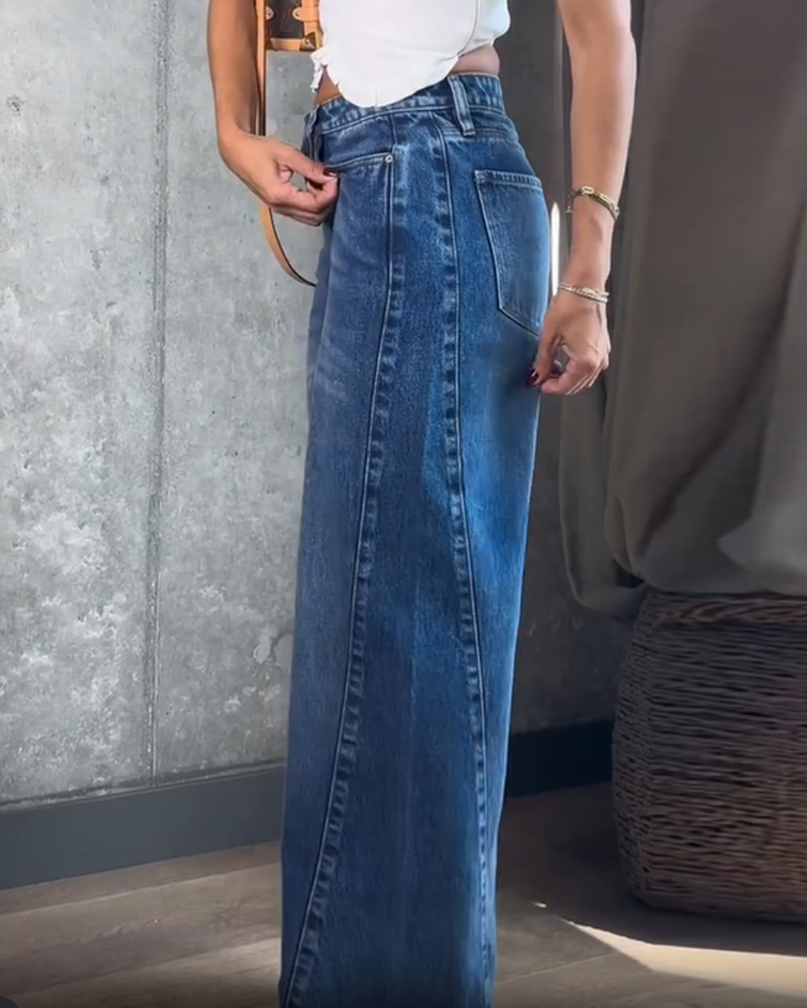 Three-Dimensional Tailoring Washed Jeans (Pre-Sale)