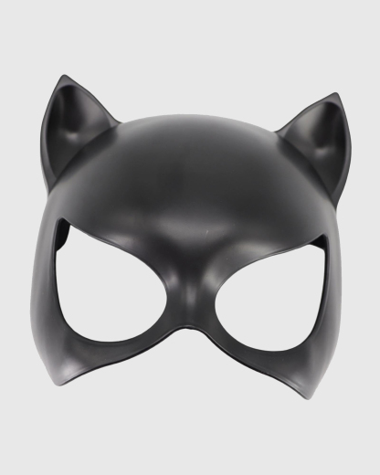 Sexy Leather Catwoman Mask with Pointed Ears