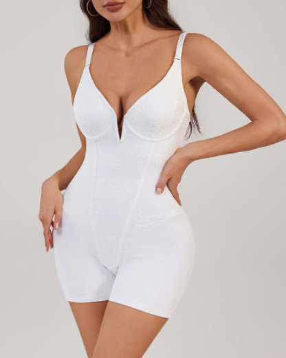 Large Size Belly Lace Sling Tight Body Shaping Breathable Buttocks Girdle Crotch Shapewear