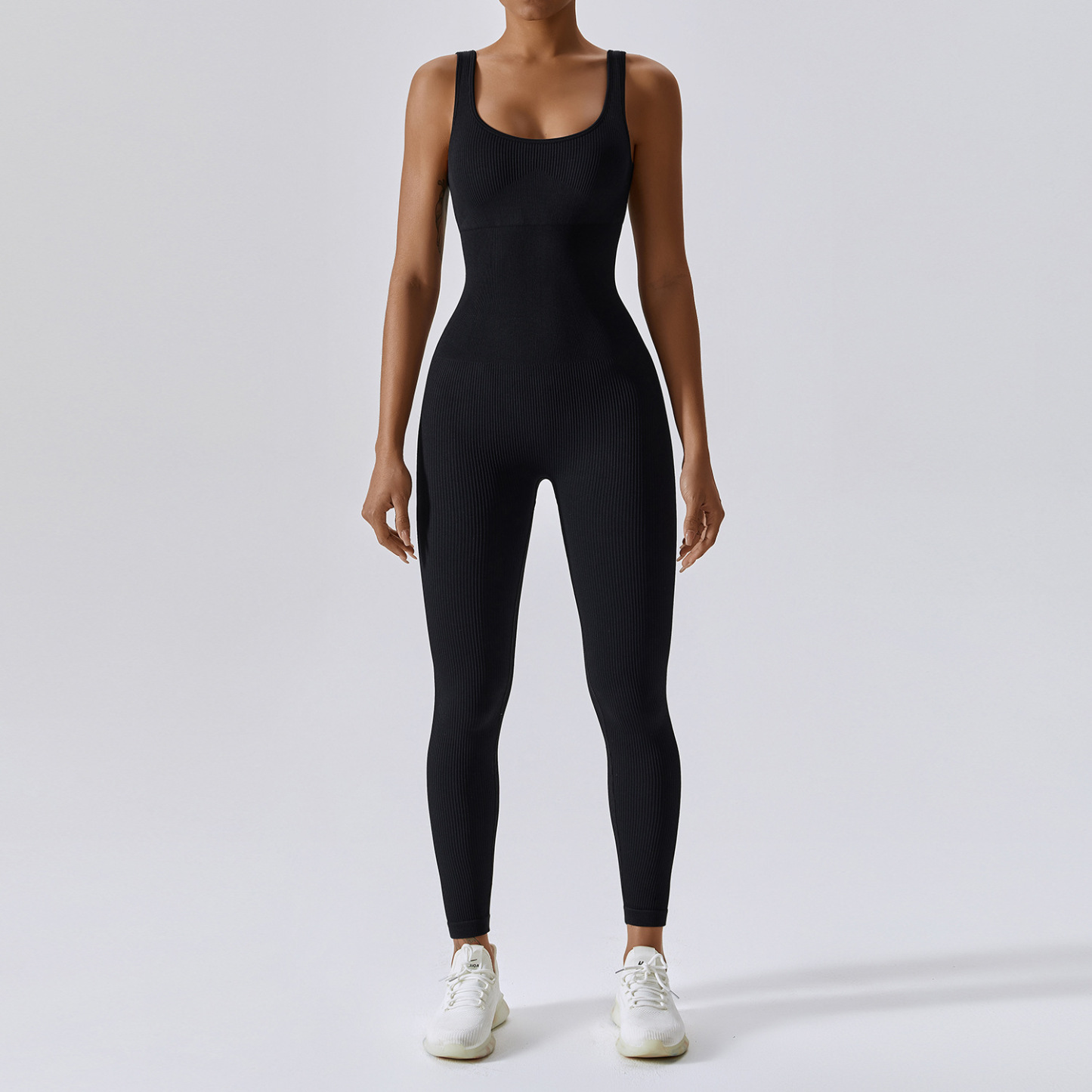 Seamless tummy control slim fit athletic stretch bodysuit