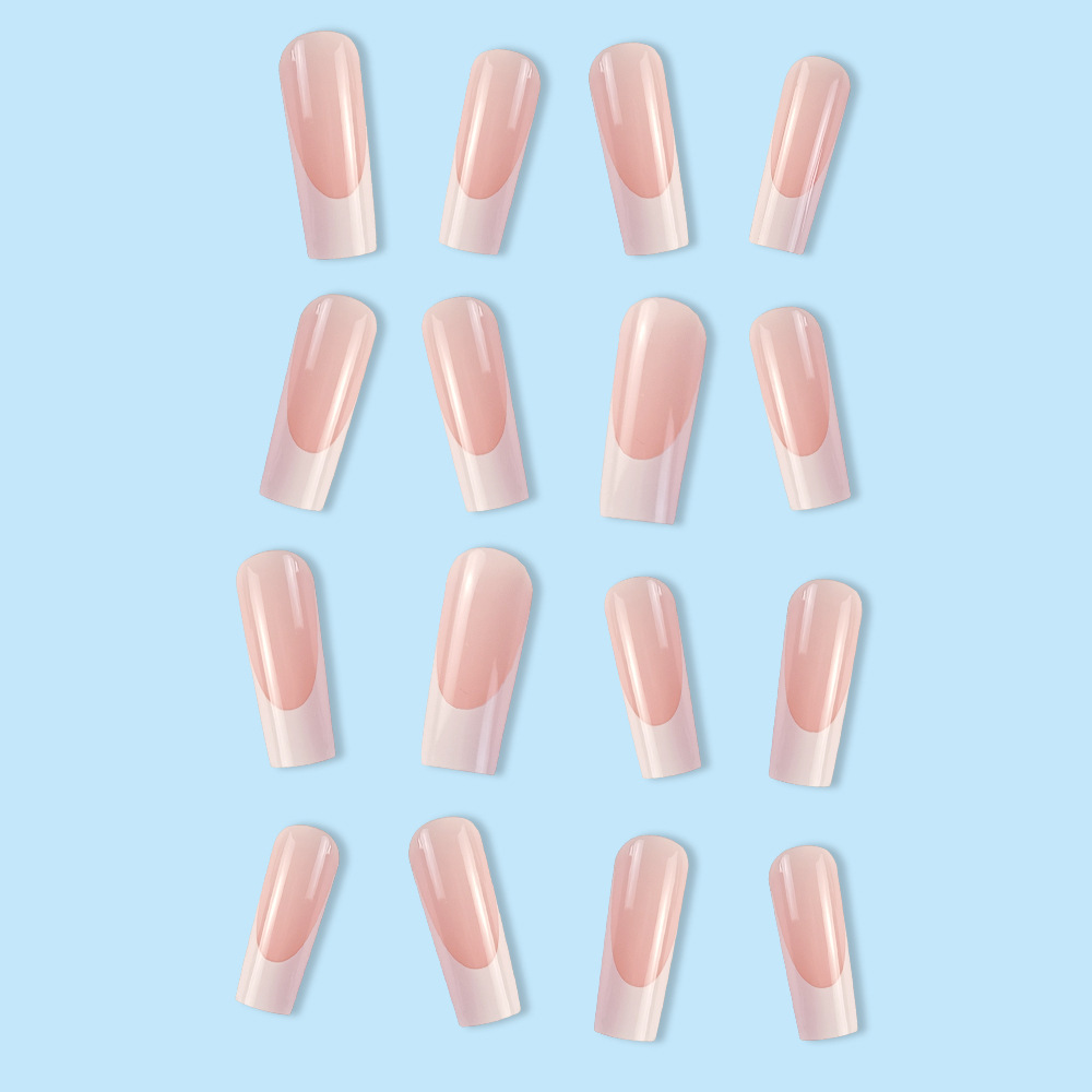 Simple White Border French Style Wearable Manicure