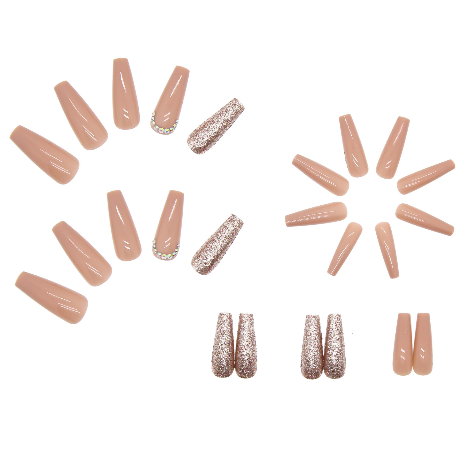 Diamond Studded Glitter Wearable Manicure