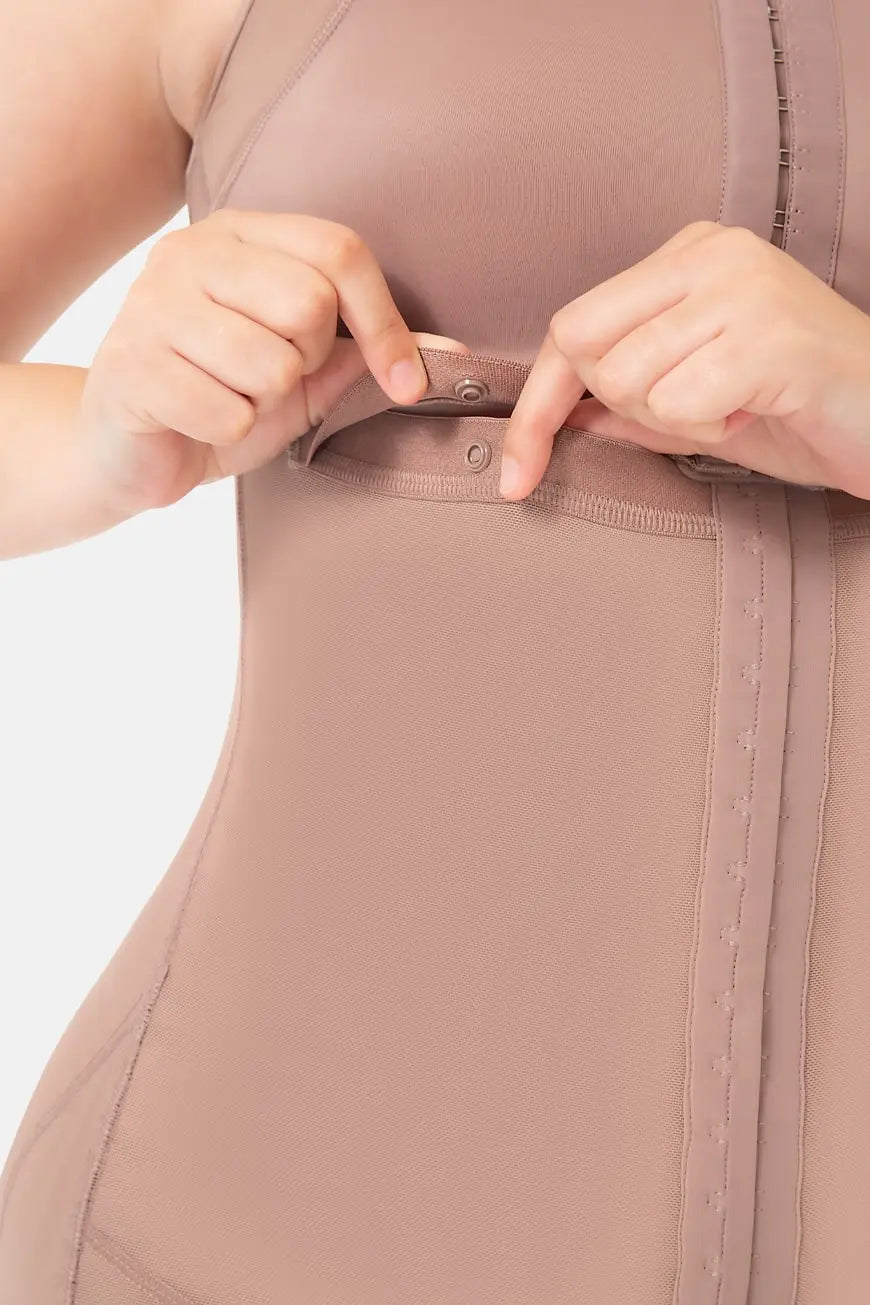 Double Compression Tummy Control Shapewear Faja With Bra