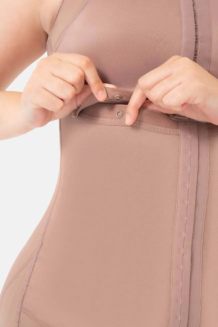 Double Compression Tummy Control Shapewear Faja With Bra