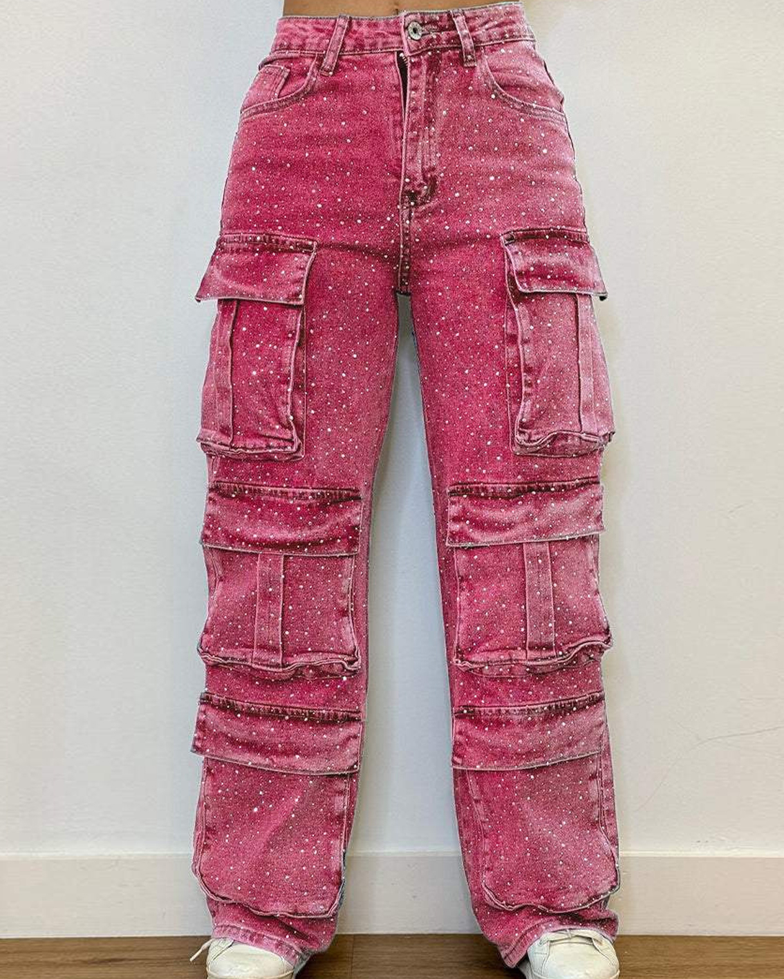 Pocket Diamond Casual Jeans