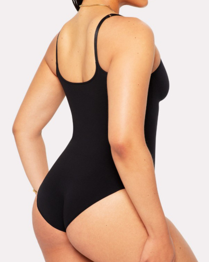 Adjustable Strap Seamless Thong Bodysuit
