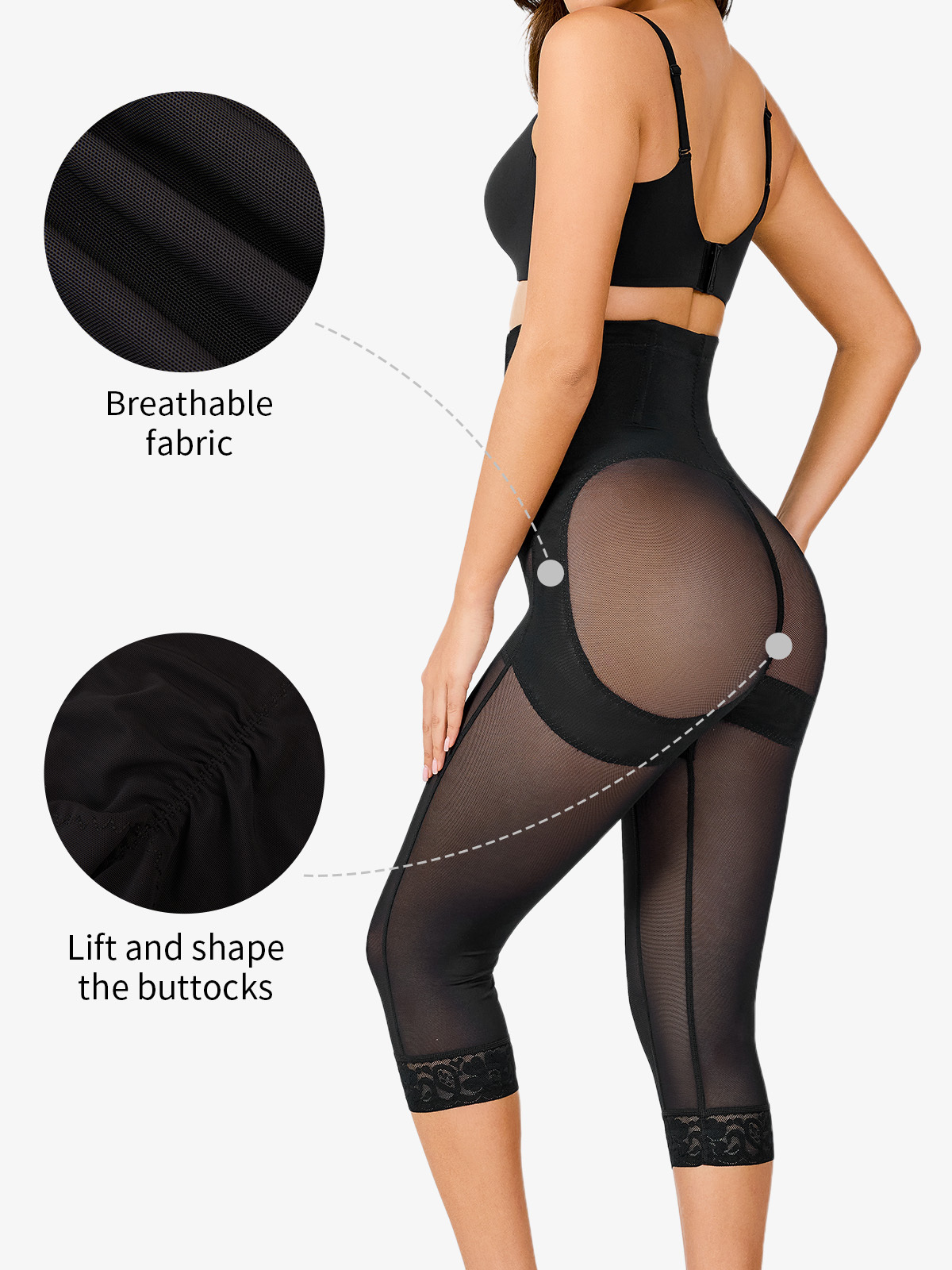 Chiccurve Air Mesh Thigh Slimmer Pants