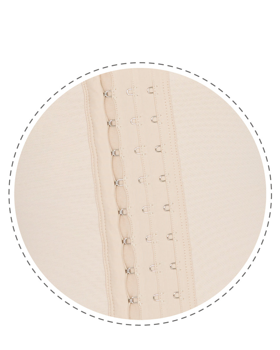 High Compression Tummy Control Hourglass Fajas Colombianas With Sleeves