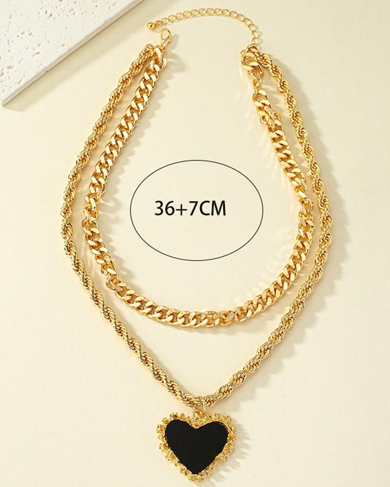 Double Love Necklace Woman