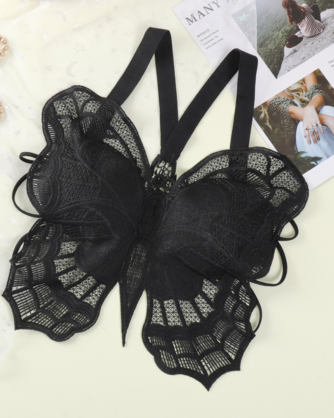 Lace Butterfly Back Can Be Worn Bra