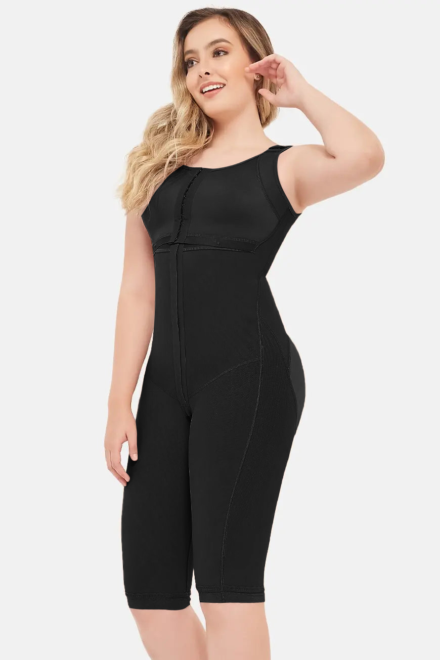 Double Compression Tummy Control Shapewear Faja With Bra