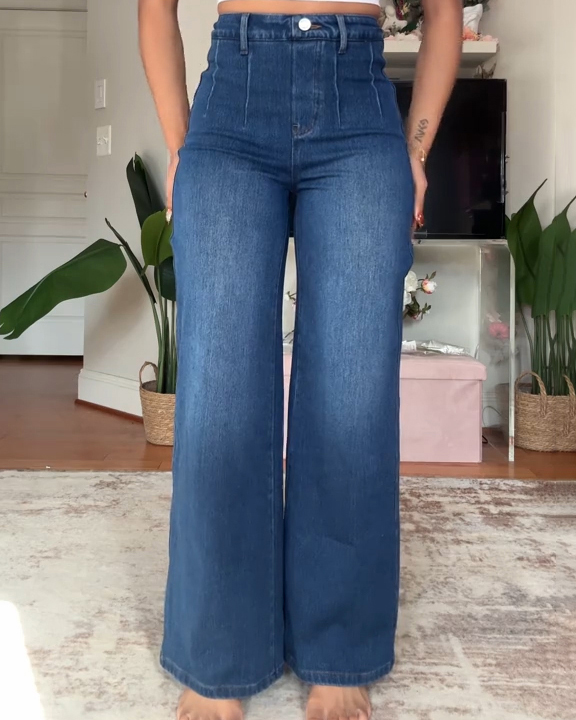 Women's High-Elastic High-Waist Wide-Leg Pants