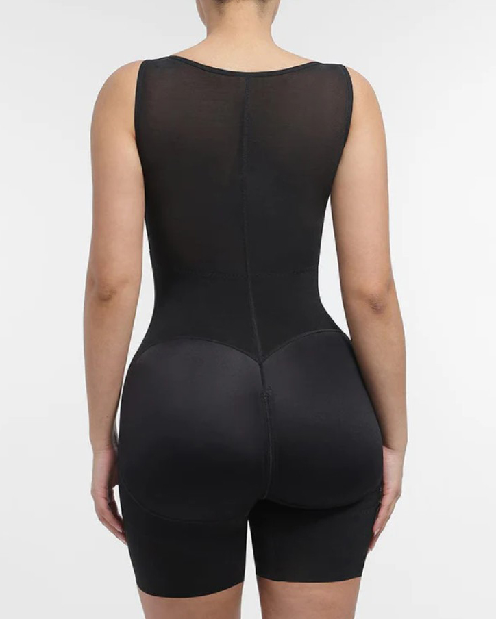 Front Zipper Tummy Shaping Sleeveless Full Body Shaper