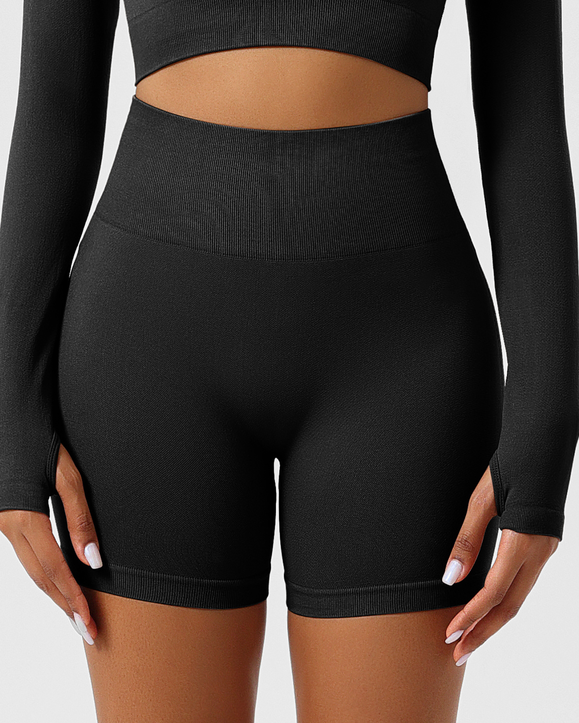 High Waist Seamless Shorts