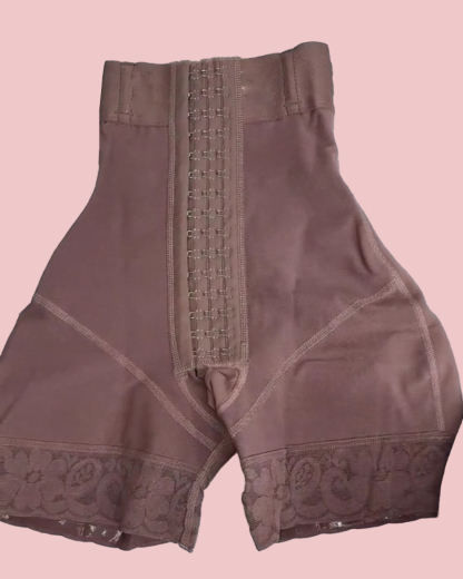 High Waist Hook & Eye Compression Butt Lifting Shorts
