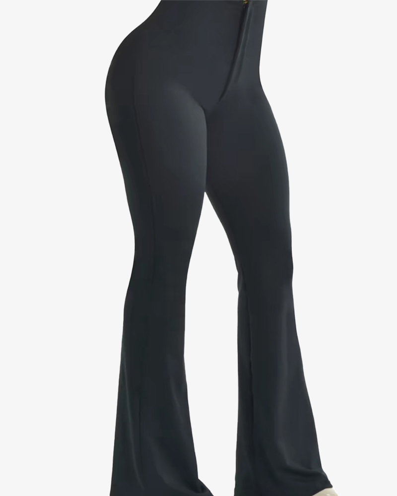 Tummy Control Butt Lift Flared Leggings