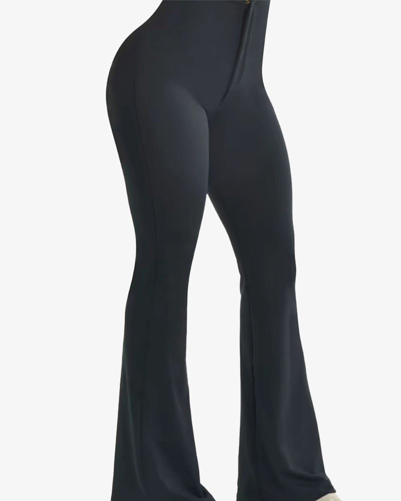 Tummy Control Butt Lift Flared Leggings