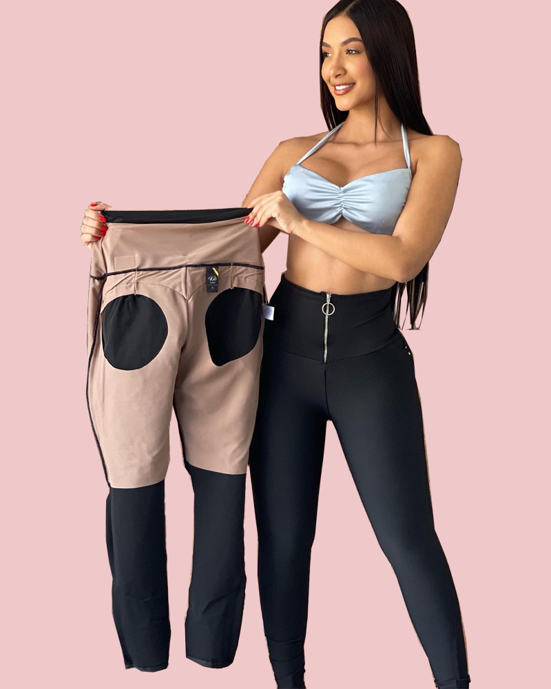 Tummy Control Zipper Butt Lift Pants