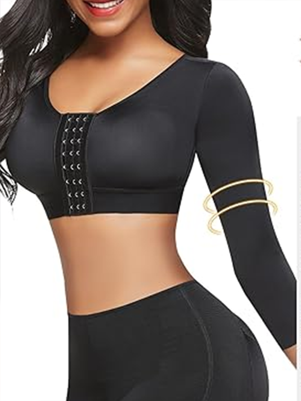 Post Operative Arm Compression Shaping Sleeve Front Buckle Shaping Bra