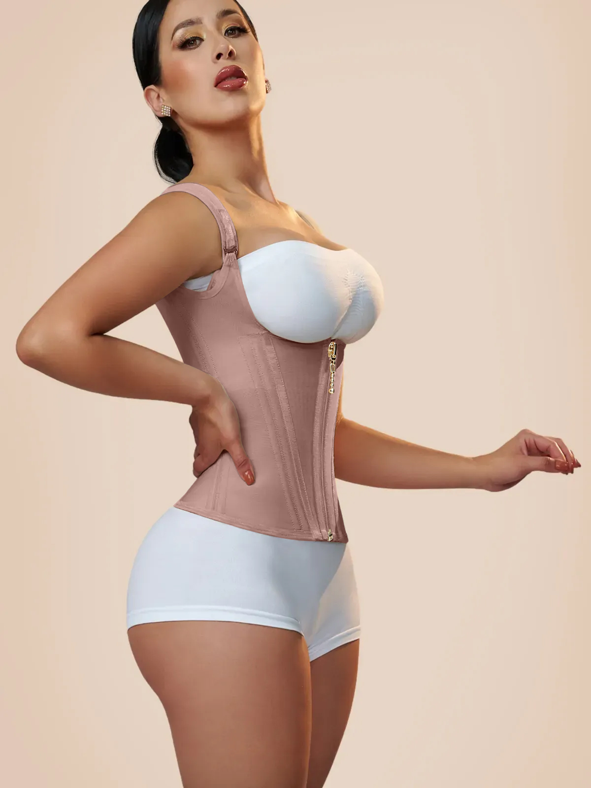 Waist Trainer for Women Corset Vest Body Shaper Cincher Trimmer Tank Top Sport Girdle with Steel Bones