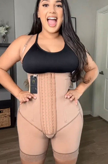 High Compression Tummy Control Adjustable Strap Shapewear | Stage 3 Faja