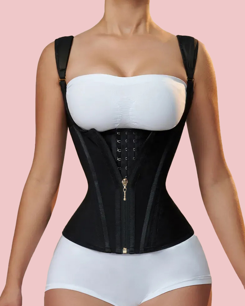 Waist Trainer for Women Vest Body Shaper Cincher Trimmer Tank Top Sport Girdle with Steel Bones