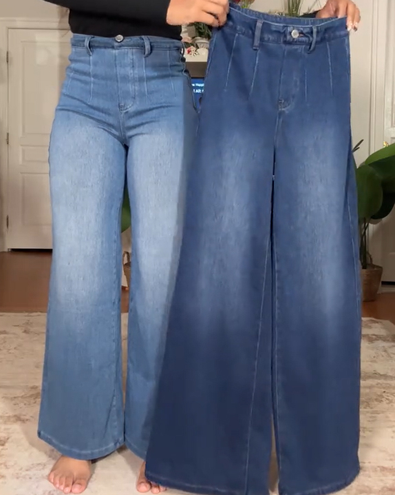 Women's High-Elastic High-Waist Wide-Leg Pants