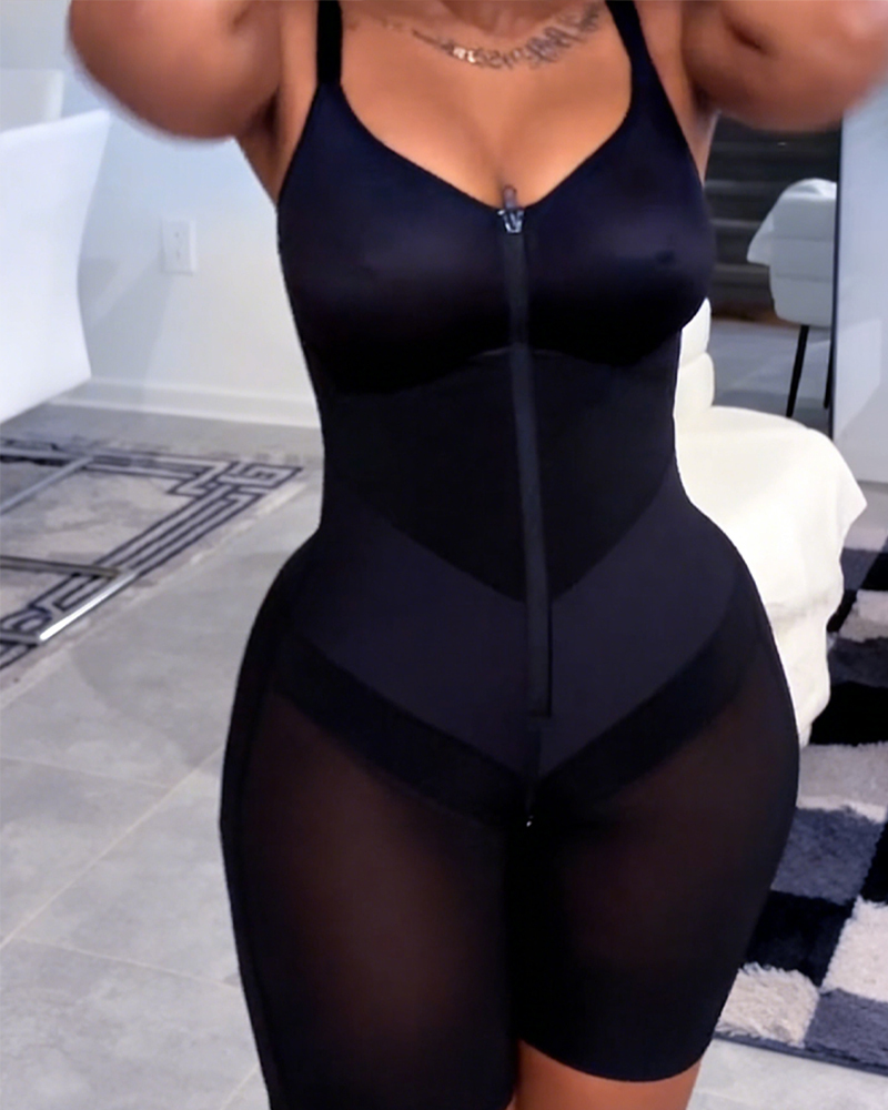 Full Coverage Chest Faja Tummy Control Butt Lift Bodysuit