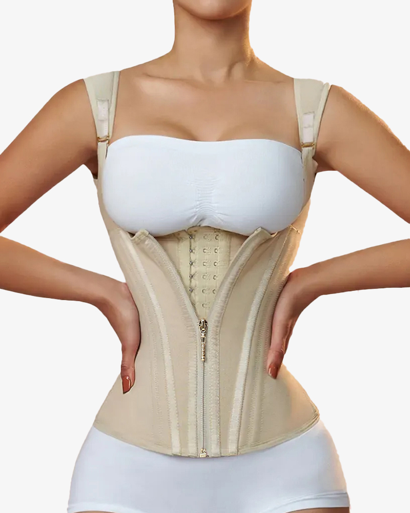 Waist Trainer for Women Vest Body Shaper Cincher Trimmer Tank Top Sport Girdle with Steel Bones