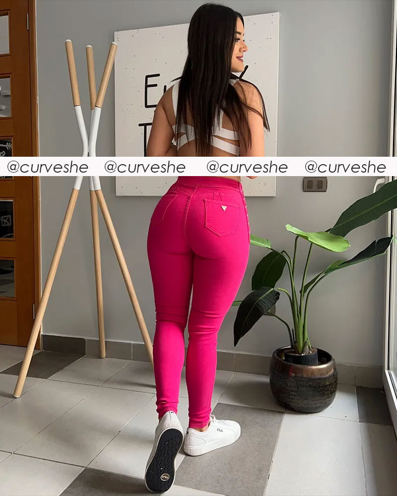Braided Design Skinny Jeans