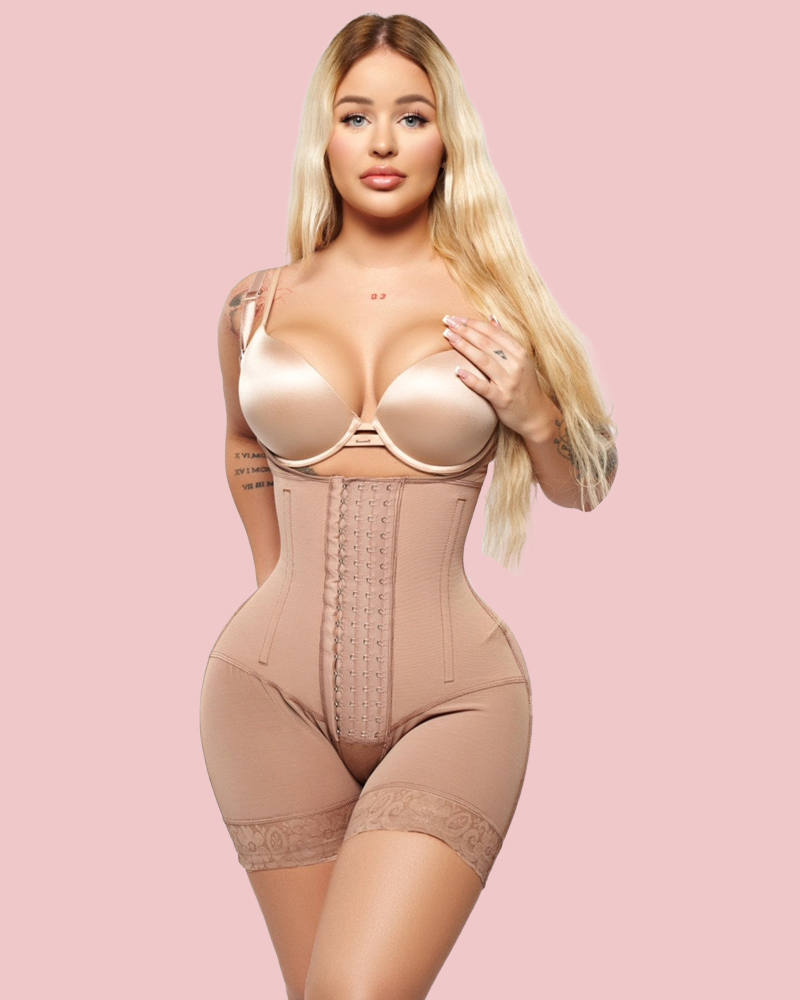 High Compression Tummy Control Adjustable Strap Shapewear | Stage 3 Faja