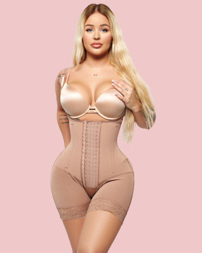 High Compression Tummy Control Adjustable Strap Shapewear | Stage 3 Faja