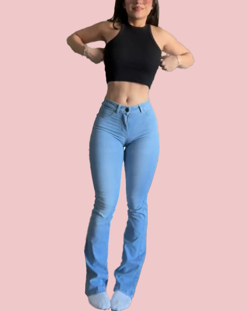Women's Butt Lift Stretch Denim Fashion Jeans