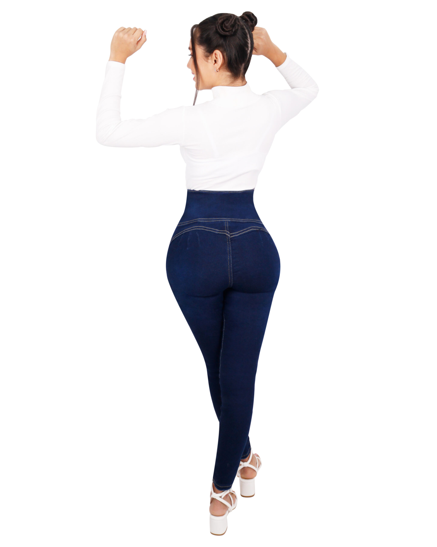 Slimming Jeans With Buttocks, Tummy And Skinny Legs