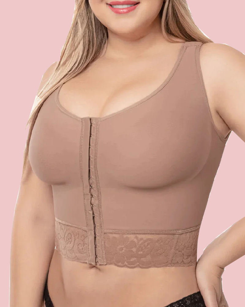 Hook & Eye Front Push Up Faja Bra